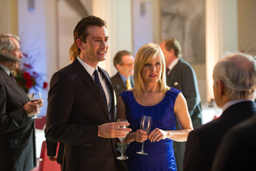 Programme Name: The Escape Artist - TX: n/a - Episode: n/a (No. 1) - Embargoed for publication until: 17/09/2013 - Picture Shows: Will Burton (DAVID TENNANT), Kate Burton (ASHLEY JENSEN) - (C) Endor Productions - Photographer: Steffan Hill