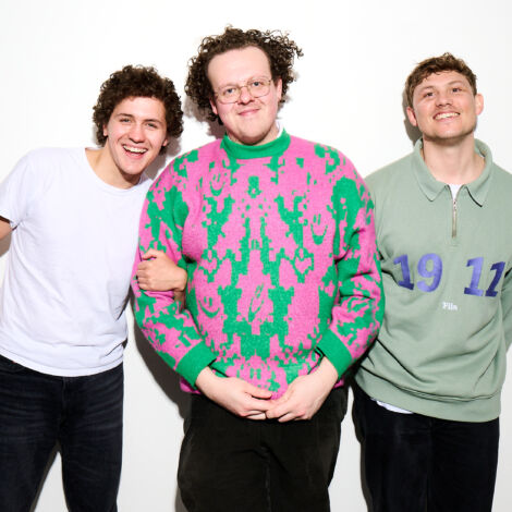 Writer Jack Rooke with Dylan Llewellyn And Jon Pointing