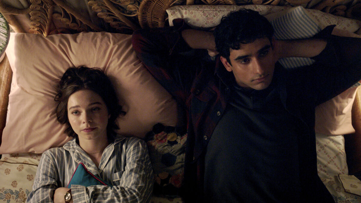 Pip Fitz-Amobi (EMMA MYERS);Ravi Singh (ZAIN IQBAL),*FIRST LOOK* ,Moonage Pictures,Screengrab